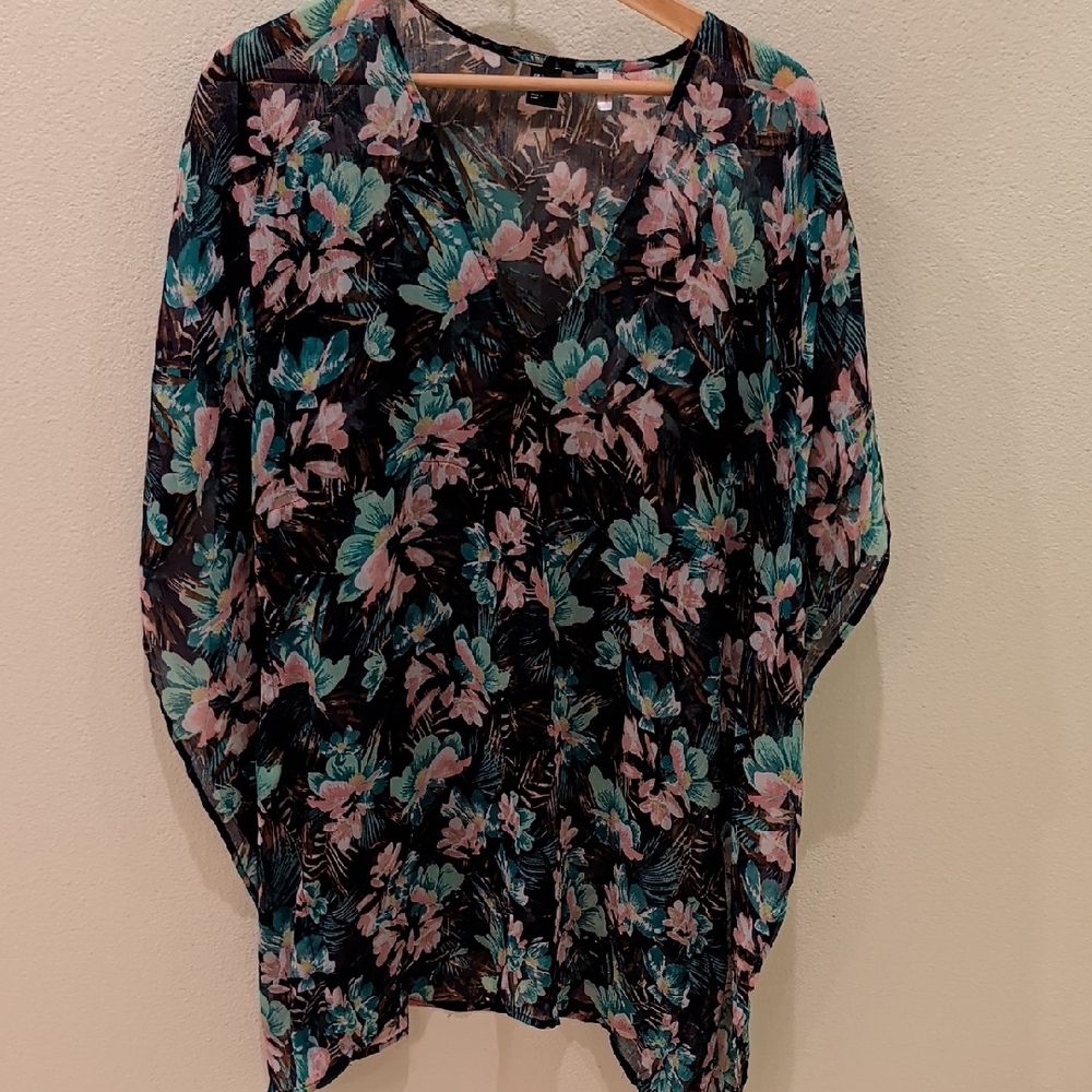 Floral V-Neck Women's Top